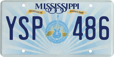 MS license plate YSP486