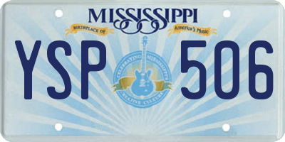 MS license plate YSP506