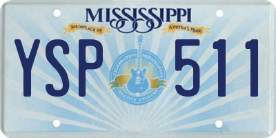 MS license plate YSP511