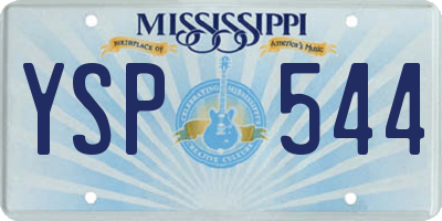 MS license plate YSP544