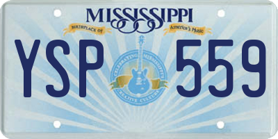 MS license plate YSP559