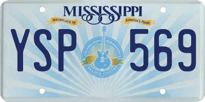 MS license plate YSP569