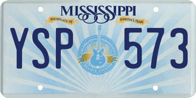MS license plate YSP573