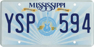 MS license plate YSP594