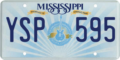 MS license plate YSP595