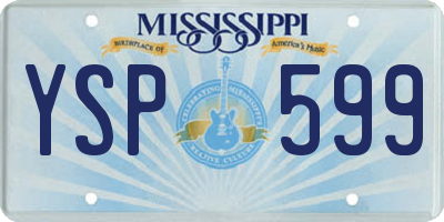 MS license plate YSP599