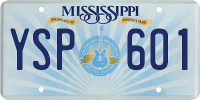 MS license plate YSP601