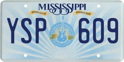 MS license plate YSP609