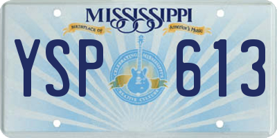 MS license plate YSP613