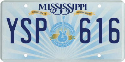 MS license plate YSP616