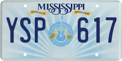 MS license plate YSP617