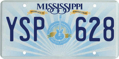 MS license plate YSP628