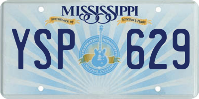 MS license plate YSP629