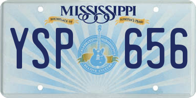 MS license plate YSP656