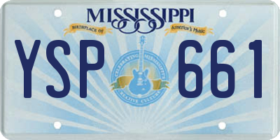MS license plate YSP661