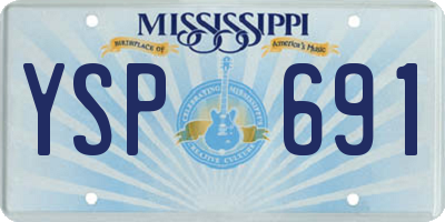 MS license plate YSP691