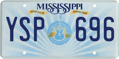 MS license plate YSP696