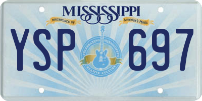 MS license plate YSP697