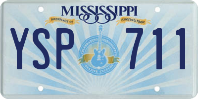 MS license plate YSP711