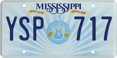 MS license plate YSP717
