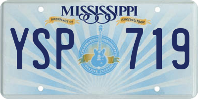 MS license plate YSP719