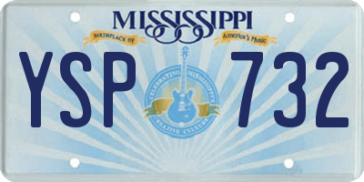 MS license plate YSP732