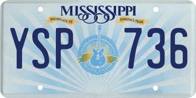 MS license plate YSP736