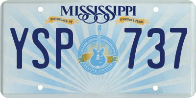 MS license plate YSP737