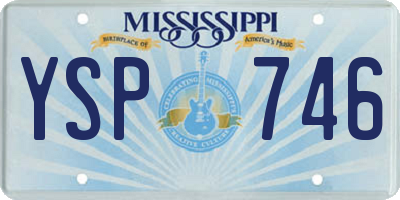 MS license plate YSP746