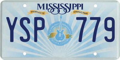 MS license plate YSP779