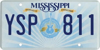 MS license plate YSP811