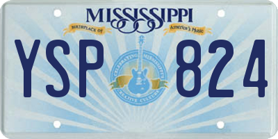 MS license plate YSP824