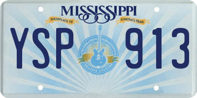 MS license plate YSP913