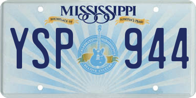 MS license plate YSP944