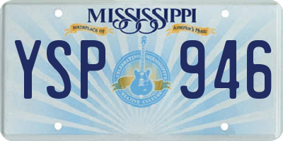 MS license plate YSP946