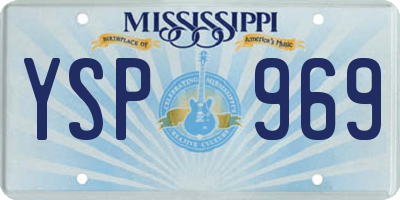 MS license plate YSP969