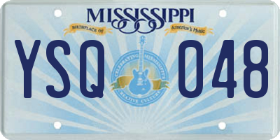 MS license plate YSQ048