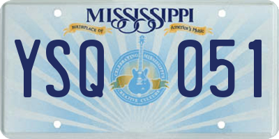 MS license plate YSQ051