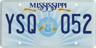 MS license plate YSQ052