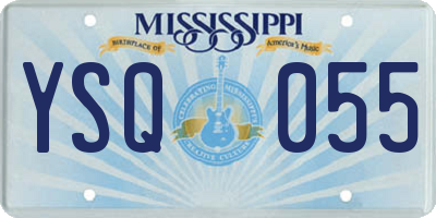 MS license plate YSQ055