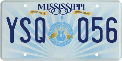 MS license plate YSQ056
