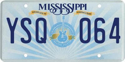 MS license plate YSQ064