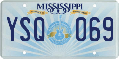 MS license plate YSQ069