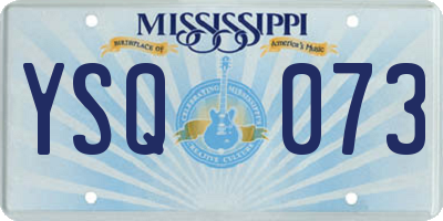 MS license plate YSQ073