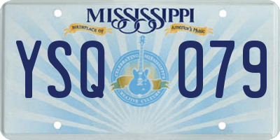 MS license plate YSQ079
