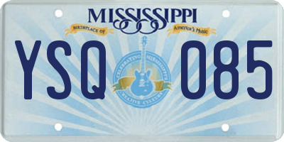 MS license plate YSQ085
