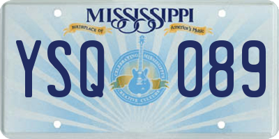MS license plate YSQ089
