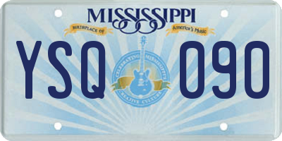 MS license plate YSQ090