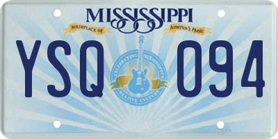 MS license plate YSQ094