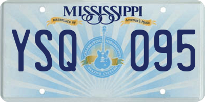 MS license plate YSQ095